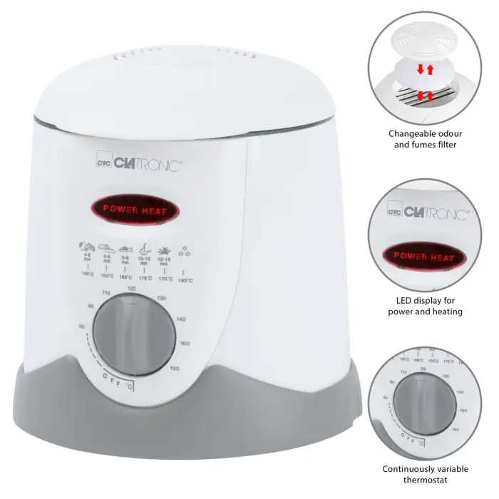 Clatronic Fritteuse FFR 2916 1 L Fassungsvermögen