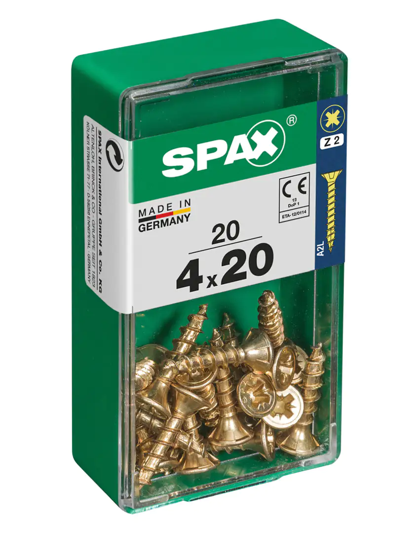 Spax Universalschrauben 4.0 x 20 mm PZ 2 - 20 Stk.