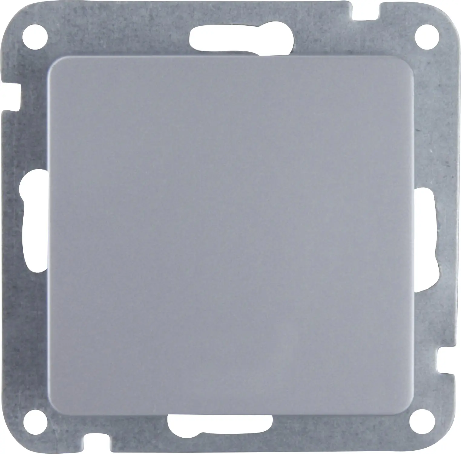 Unitec Aus-Wechselschalter mit Wippe silber, Serie Genua