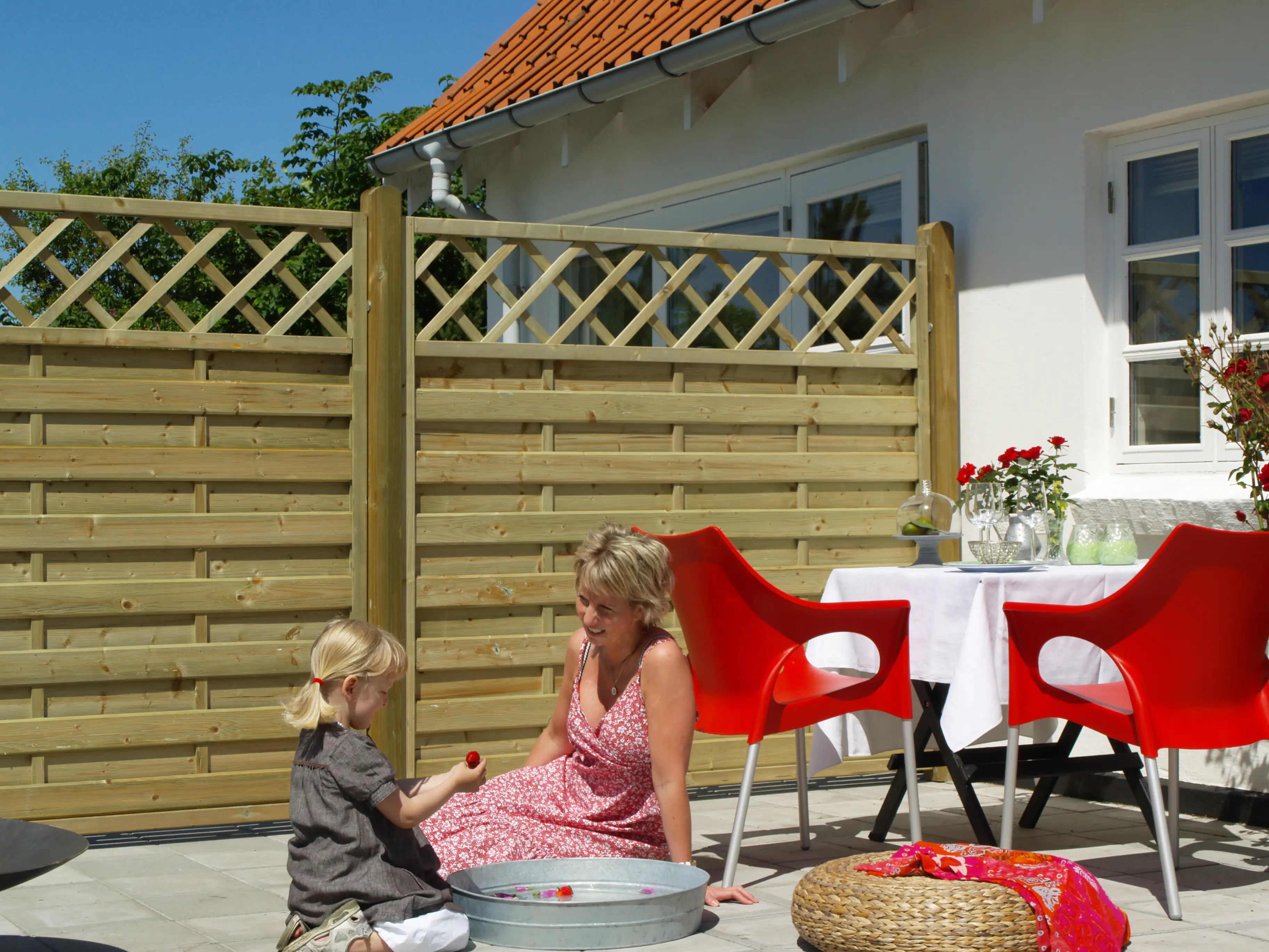 Plus Zaun Bergen mit Rankgitter 180 x 165 cm Druckimprägniert