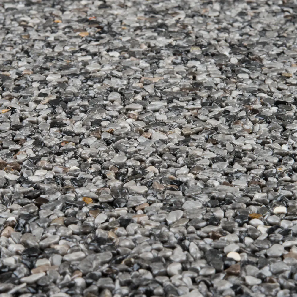 RAVELLO Steinteppich Boden Outdoor Körnung Fein Farbe grau 15 kg Set