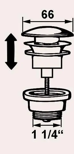 Cornat Ablaufgarnitur Pop-Up Ablauf 1 1/4 verchromt