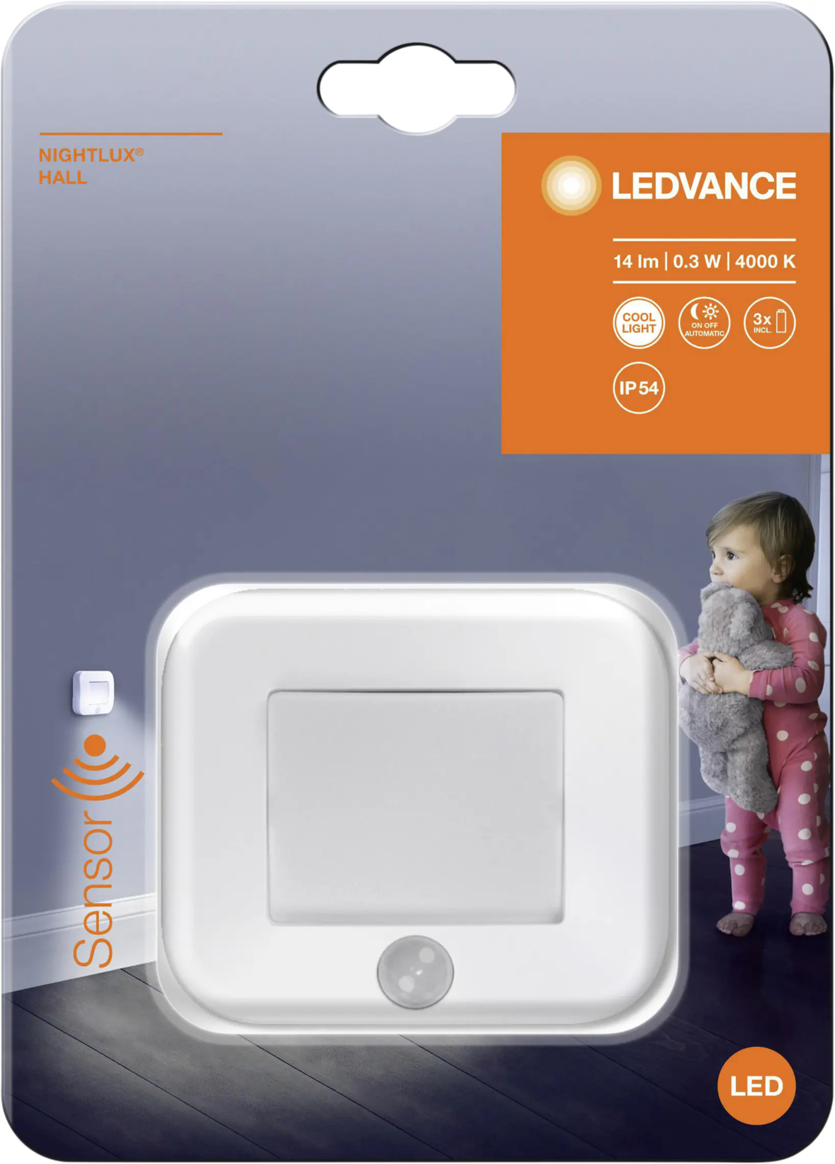 Osram LED Nachtlicht Nightlux Hall weiß