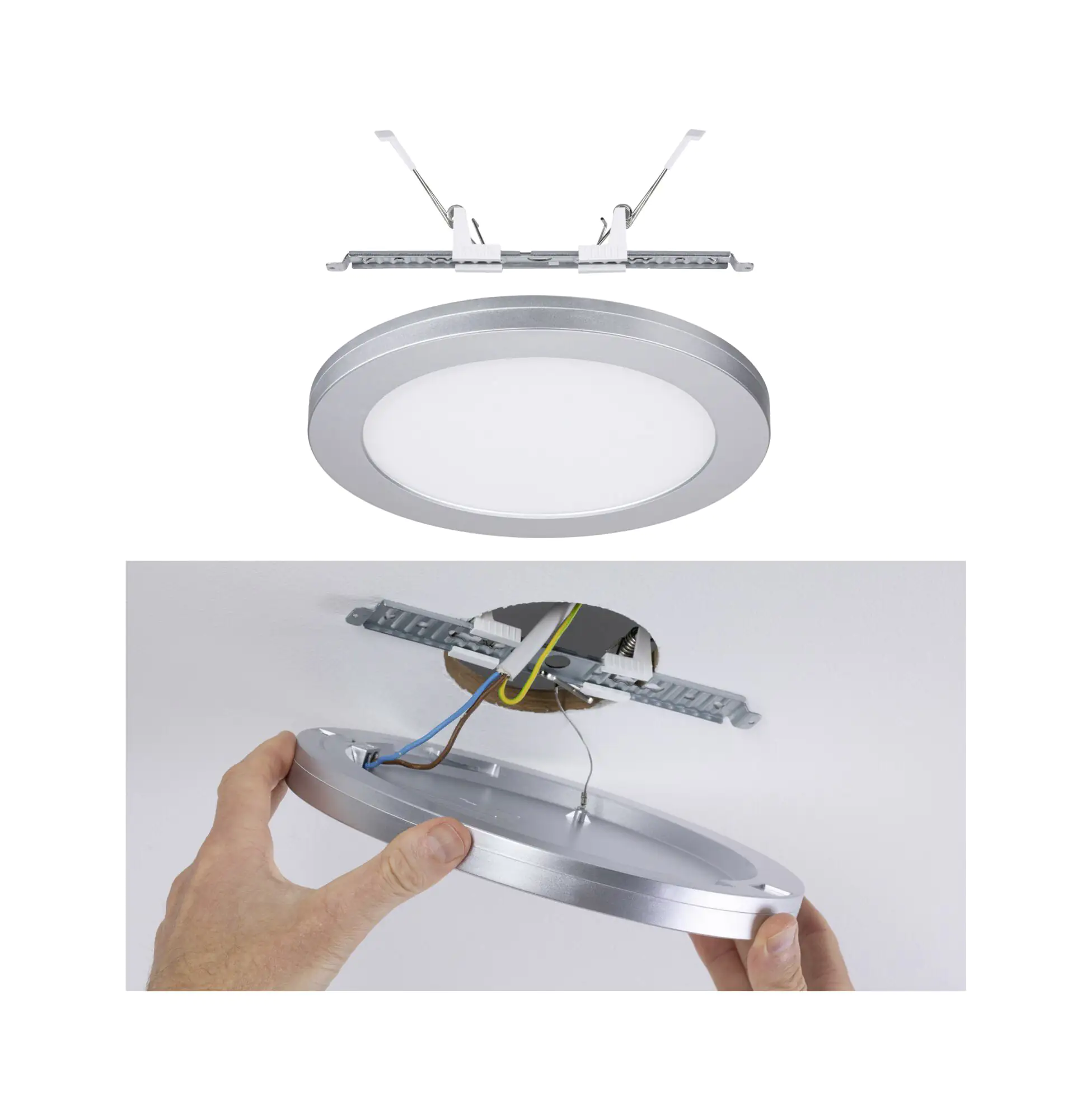 Paulmann LED Einbauleuchte Cover-it chrom 22,5 cm 16,5 W Paulmann LED Einbauleuchte Cover-it chrom 22,5 cm 16,5 W