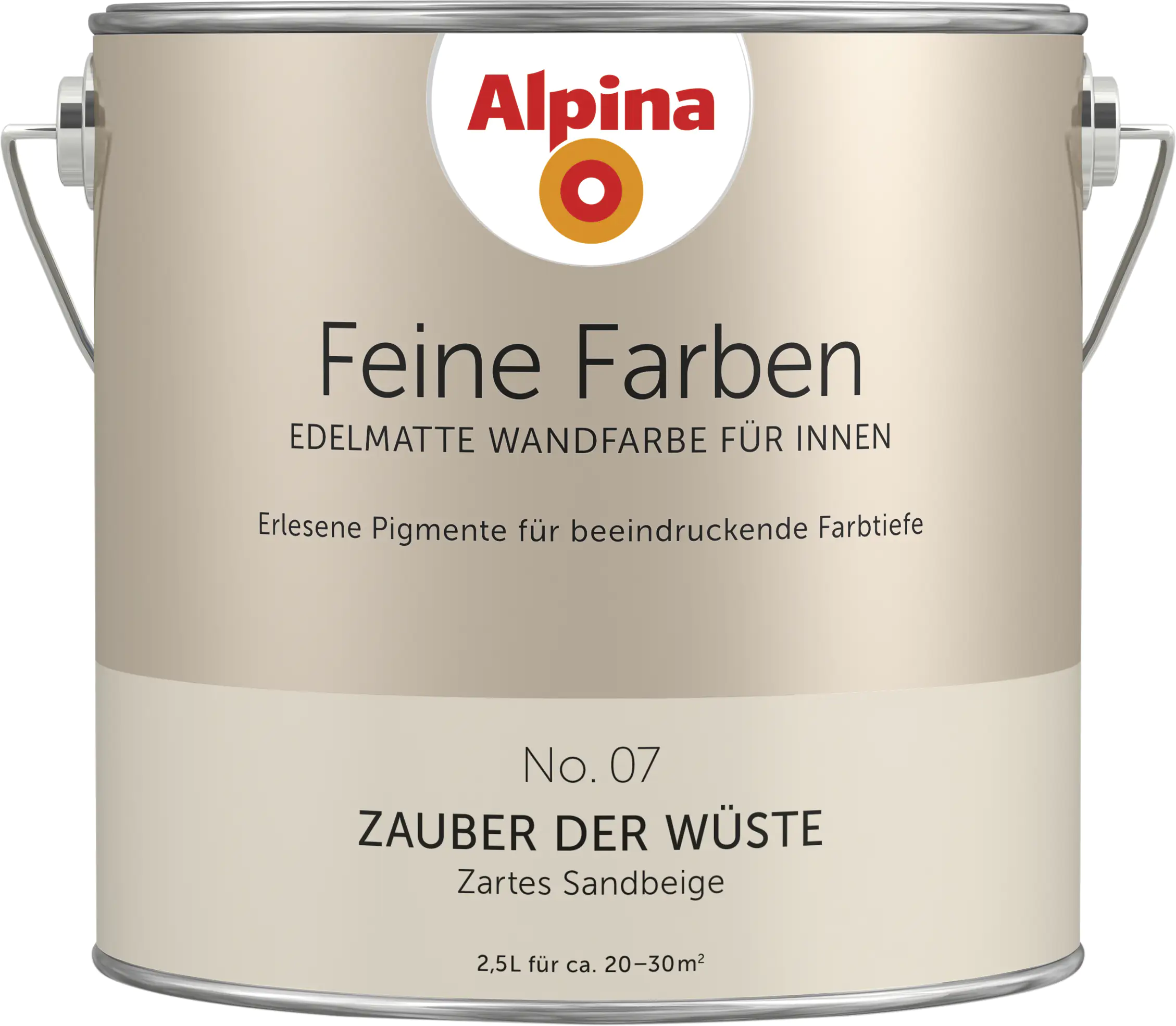 Alpina Feine Farben No. 07 Zauber der Wüste 2,5 L zartes sandbeige edelmatt Alpina Feine Farben No. 07 Zauber der Wüste 2,5 L zartes sandbeige edelmatt
