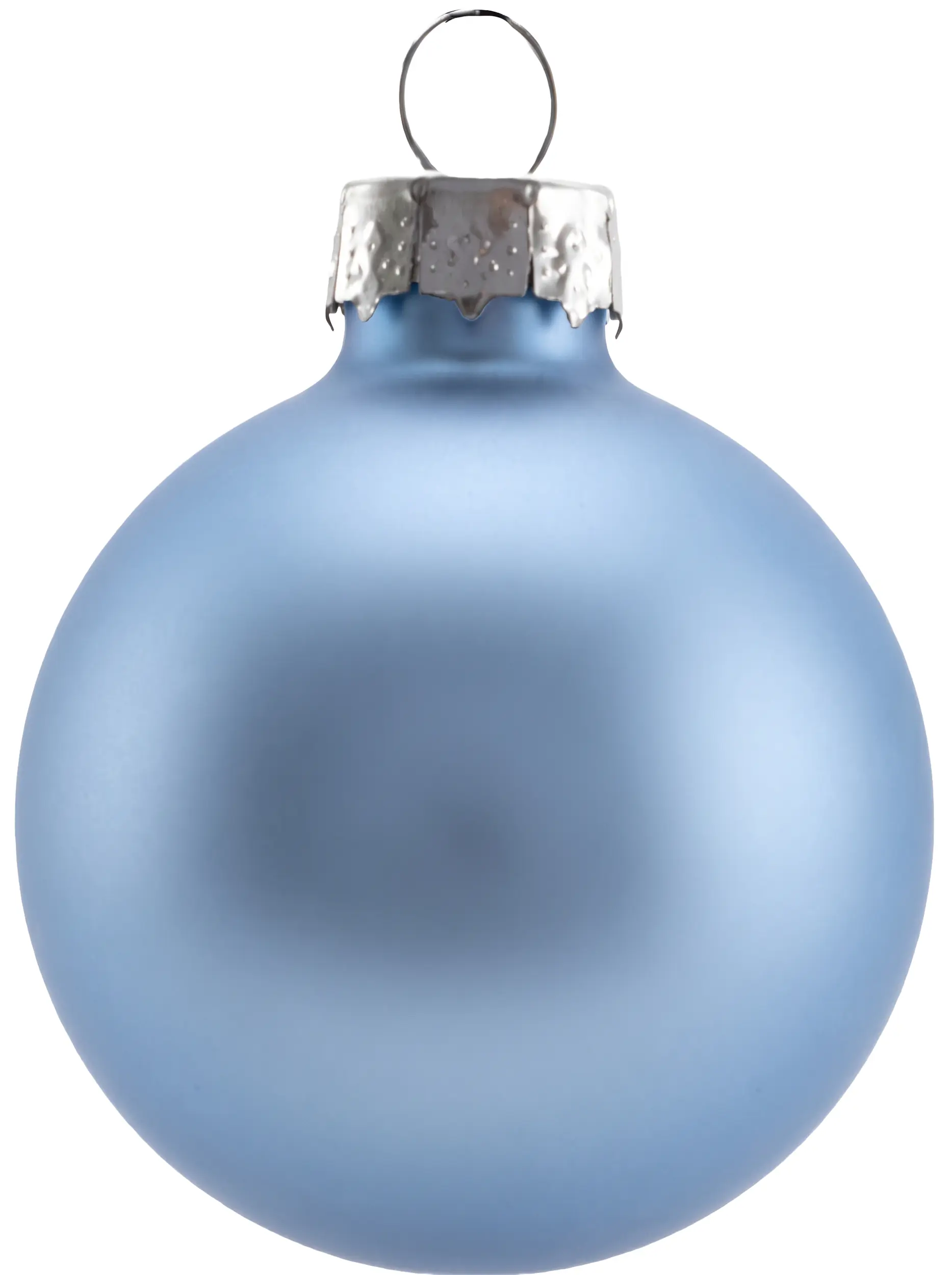 TrendLine Weihnachtskugeln aus Glas Ø 6 cm blau weiß 20 Stück