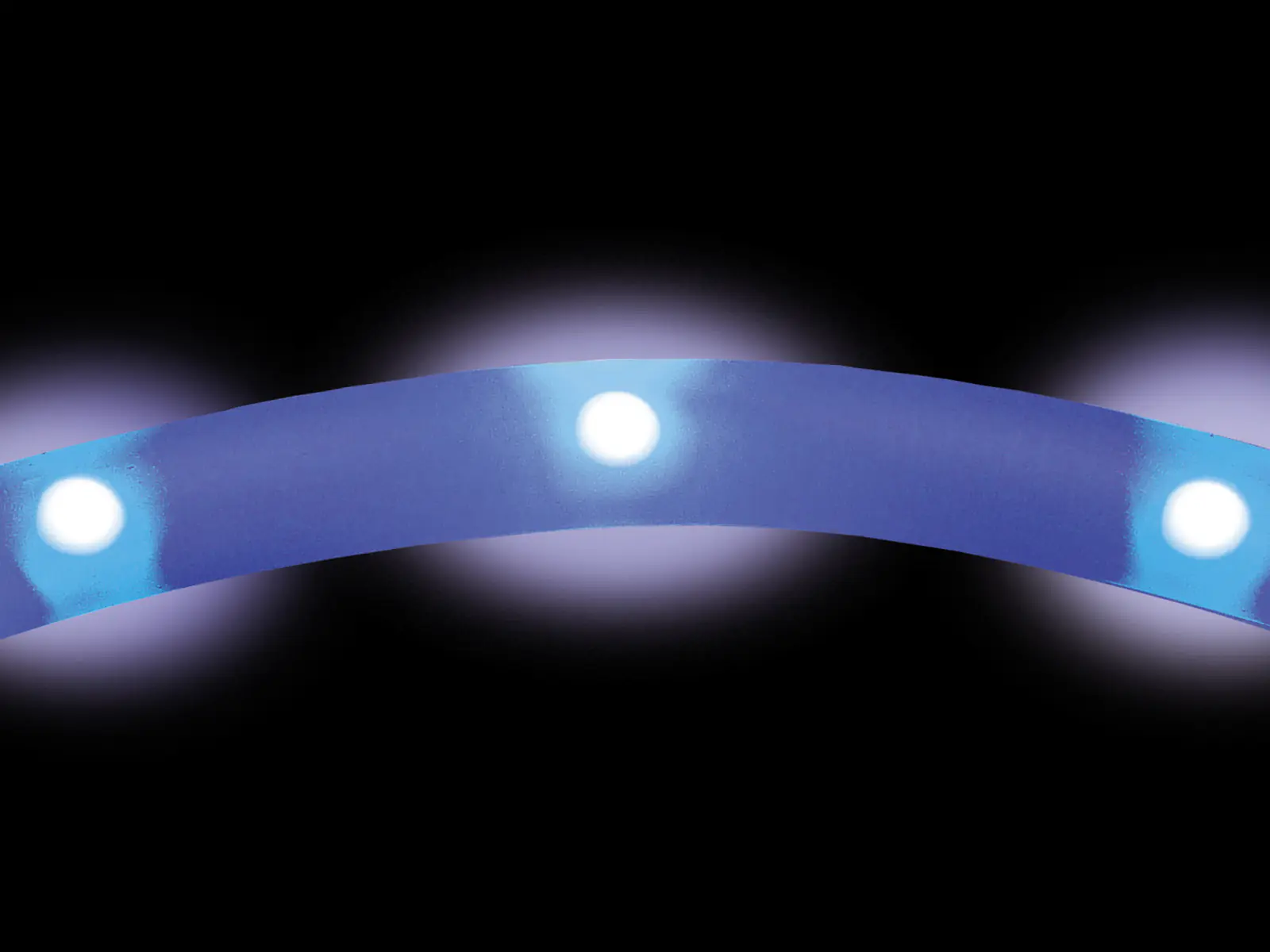 Nobby LED Leuchthalsband Visible blau für Hunde mit kurzem Fell