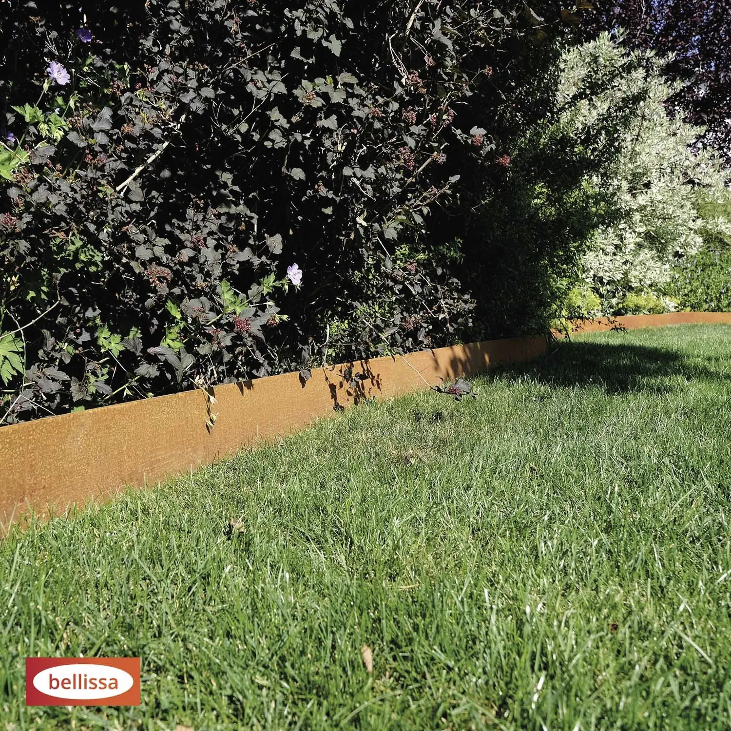 Bellissa Rasenkante Smoothedge Corten 500 x 15 cm - 4 Stück