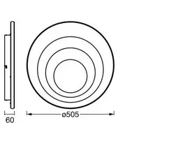 Ledvance LED Deckenleuchte Orbis Spiral Round 50,5 cm 42W weiß