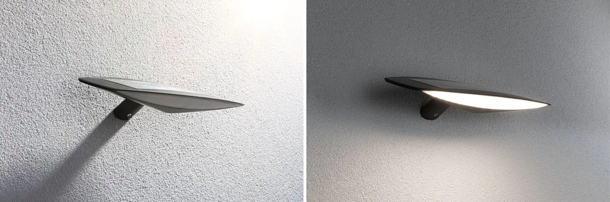 Paulmann Outdoor Solar Wandleuchte Kiran anthrazit warmweiß Bewegungsmelder