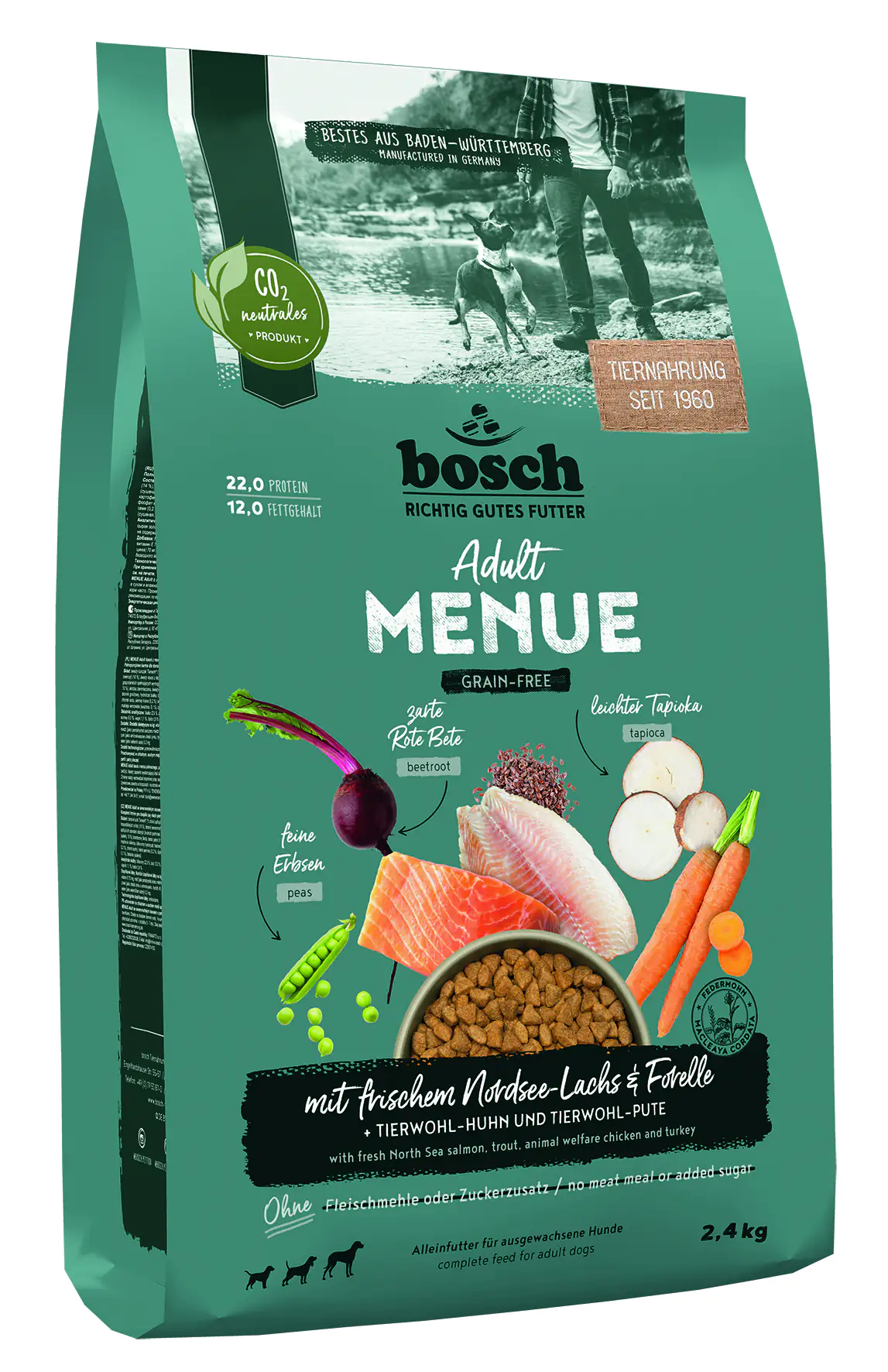 Bosch Menue Adult Hundetrockenfutter Lachs 2,4 kg