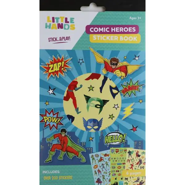 Glorex Sticker-Buch Comic Helden