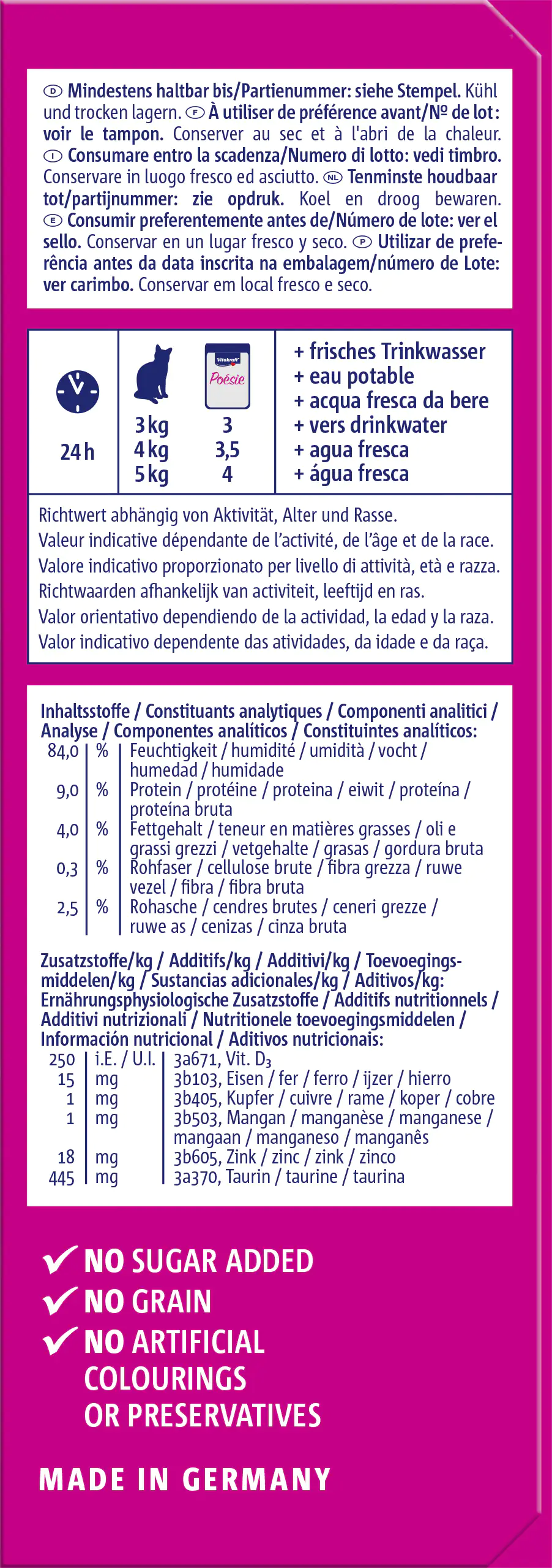 Vitakraft Poésie Katzenfutter Délice Gelée Meat & Fish Selection 6 x 85 g Vitakraft Poésie Katzenfutter Délice Gelée Meat & Fish Selection 6 x 85 g