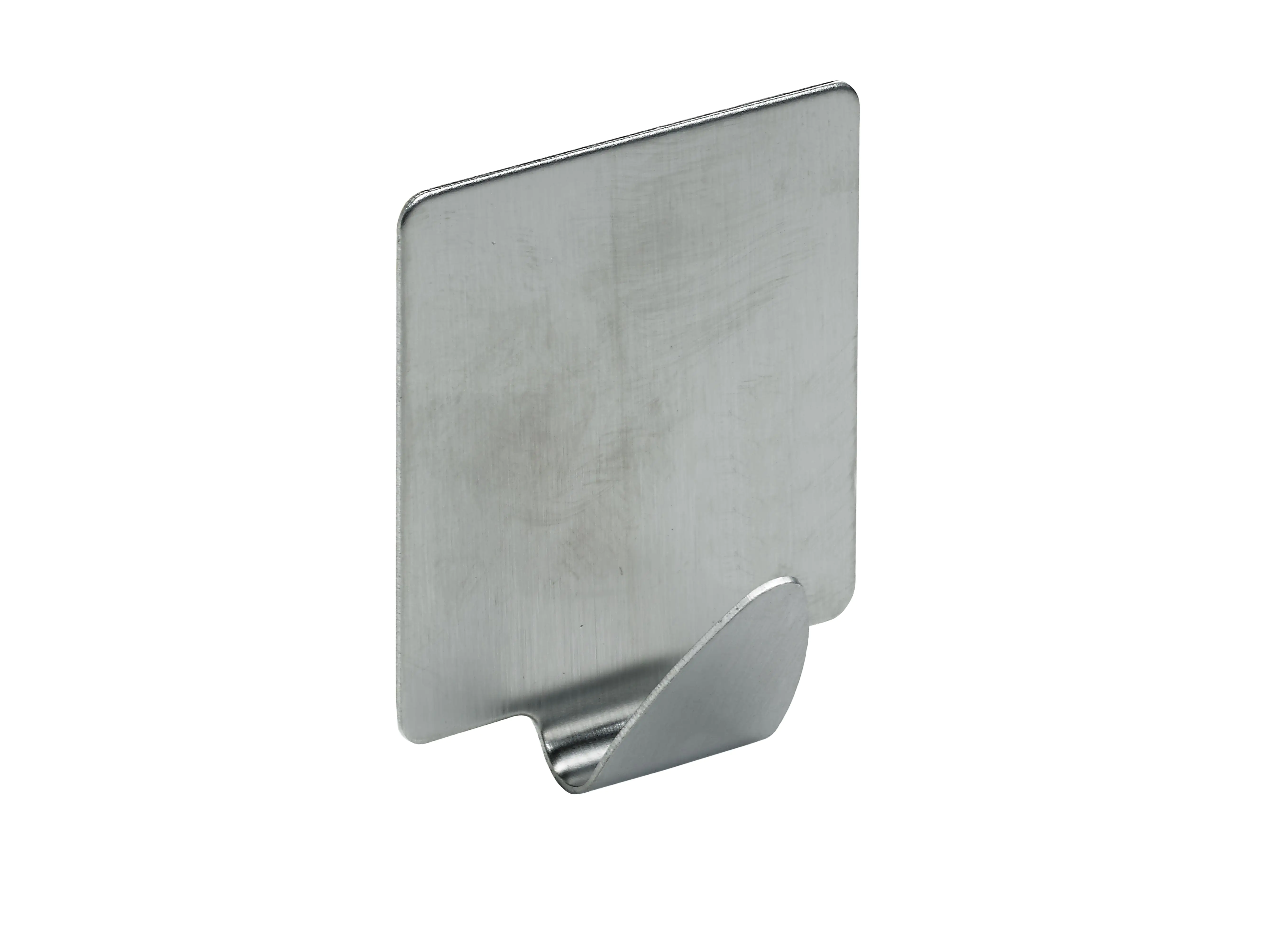 Hettich Haken selbstklebend Stahl, Edelstahl Optik, 2 Stück