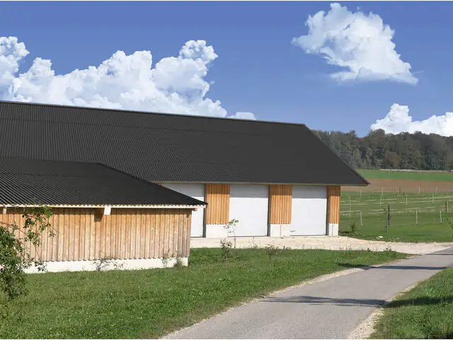 Gutta Wellplatte Shelltec Sinus 95/34 200 x 95 cm 4 mm schwarz Gutta Wellplatte Shelltec Sinus 95/34 200 x 95 cm 4 mm schwarz