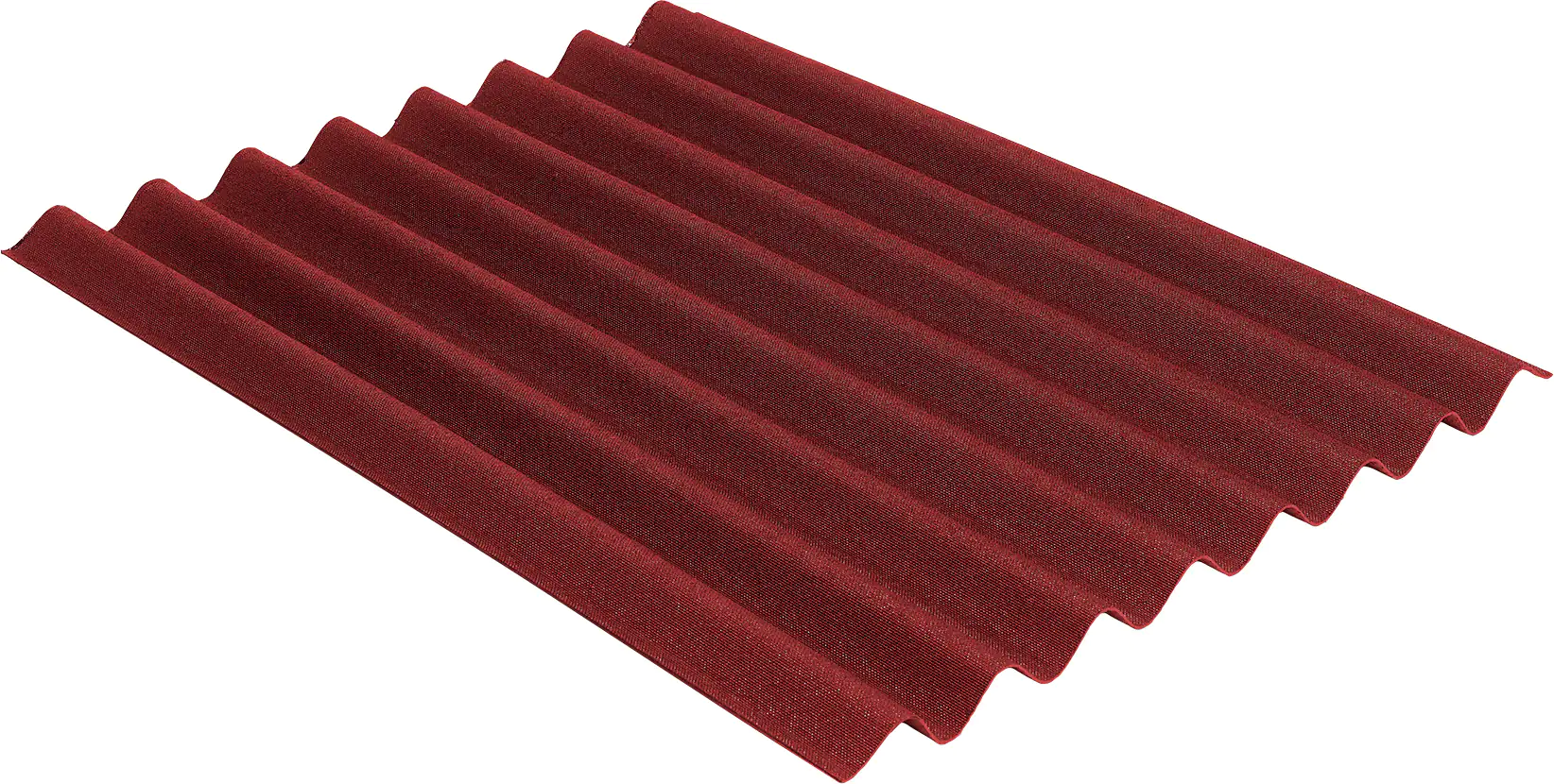 Onduline Bitumenwellplatte Easyline 100 x 76 cm 2,6 mm rot Onduline Bitumenwellplatte Easyline 100 x 76 cm 2,6 mm rot