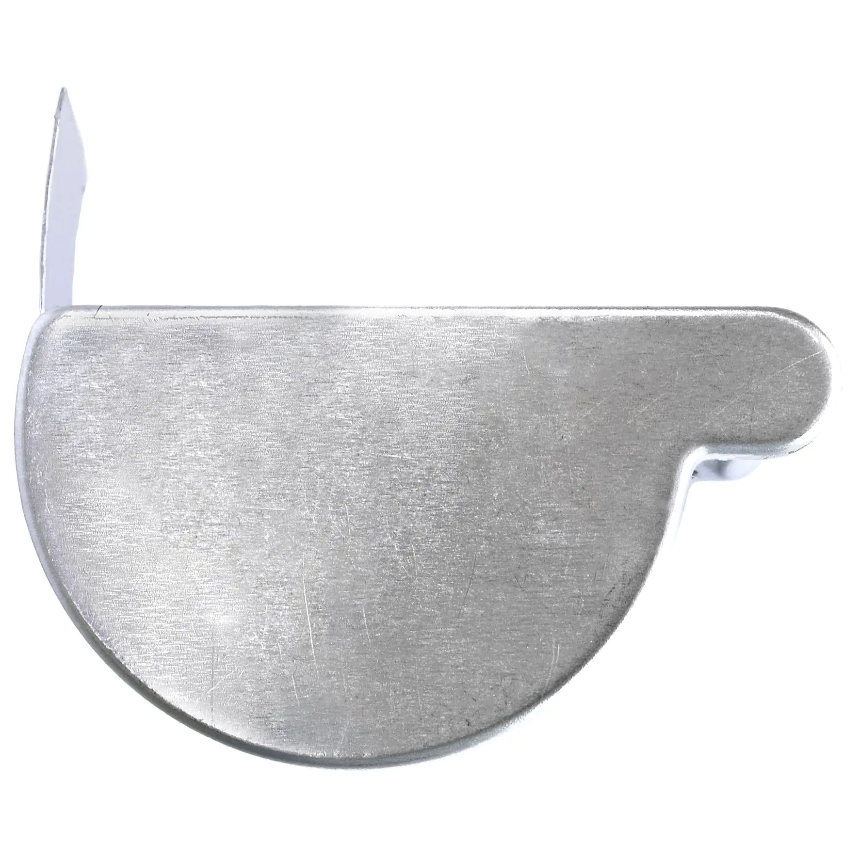 Sarei Dachrinnen-Endstück Alu halbrund, NW 80, Links