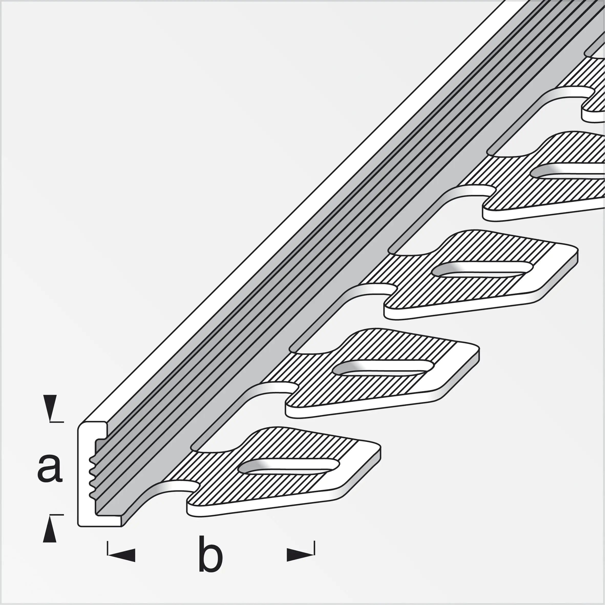 alfer Winkelprofil Aluminium eloxiert silber gestanzt