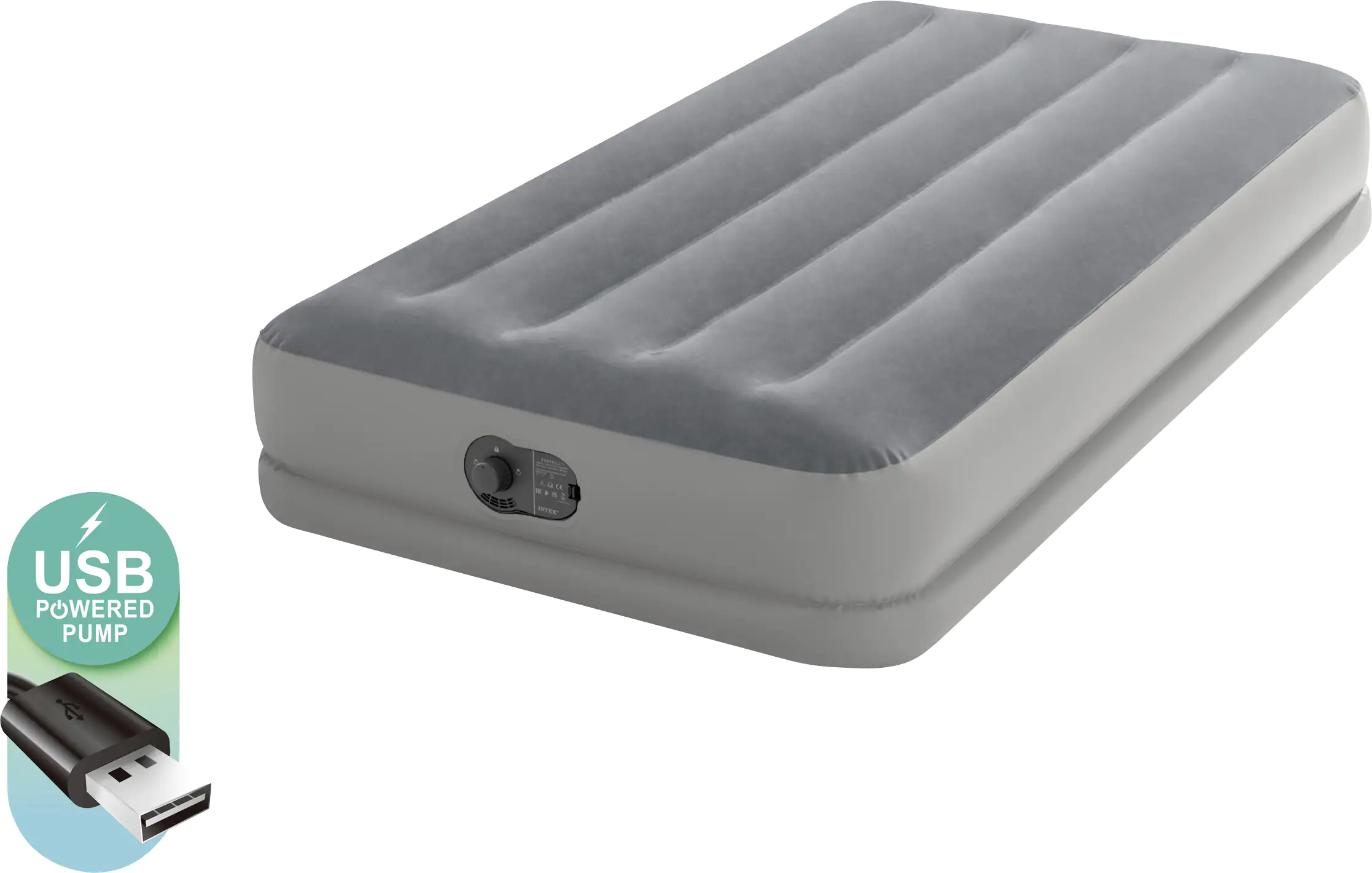 Intex Luftbett Dura-Beam Prestige Mid-Rise Twin grau 99 x 191 x 30 cm Intex Luftbett Dura-Beam Prestige Mid-Rise Twin grau 99 x 191 x 30 cm