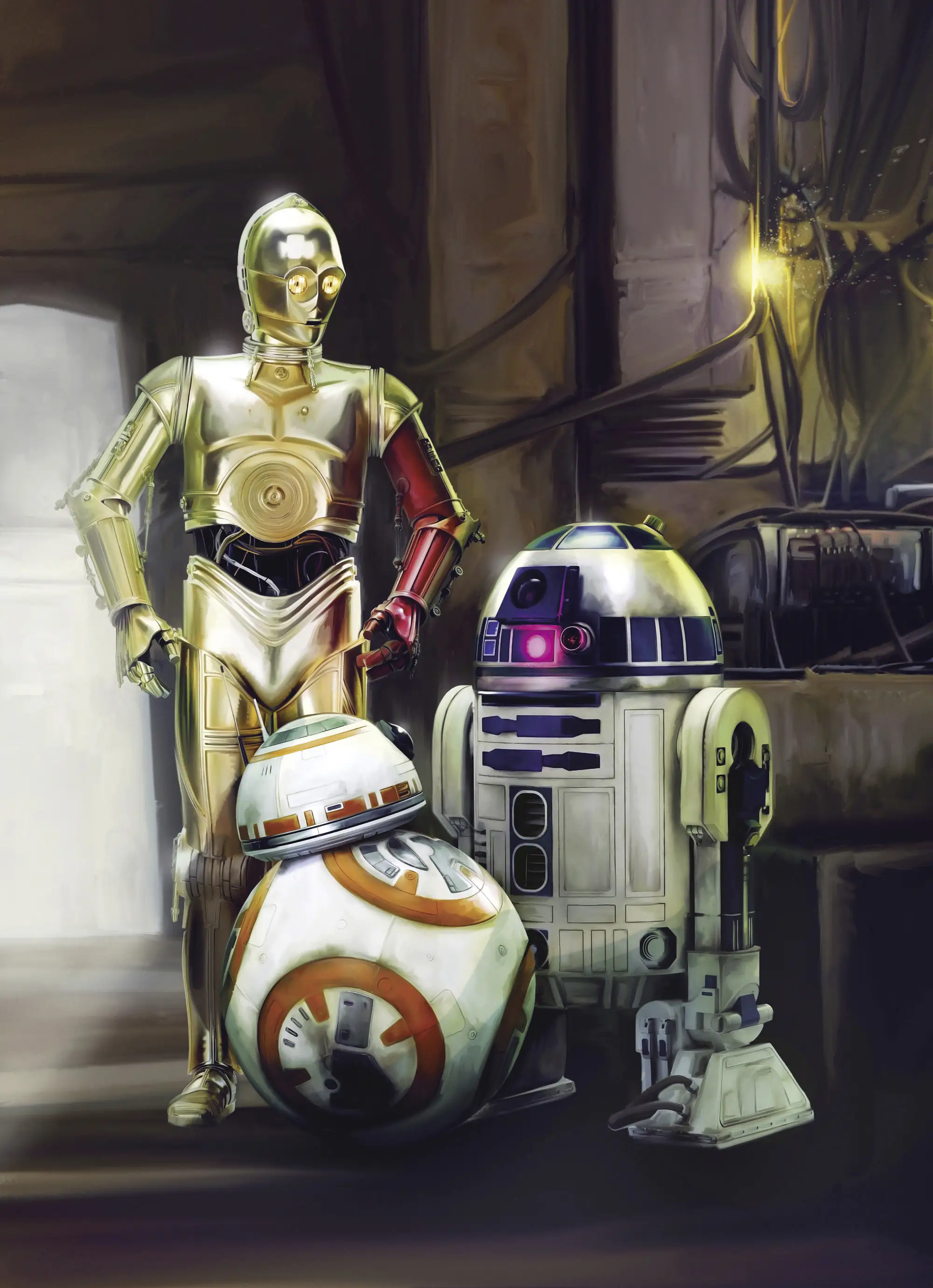 Komar Fototapete Star Wars Three Droids 254 x 184 cm Komar Fototapete Star Wars Three Droids 254 x 184 cm