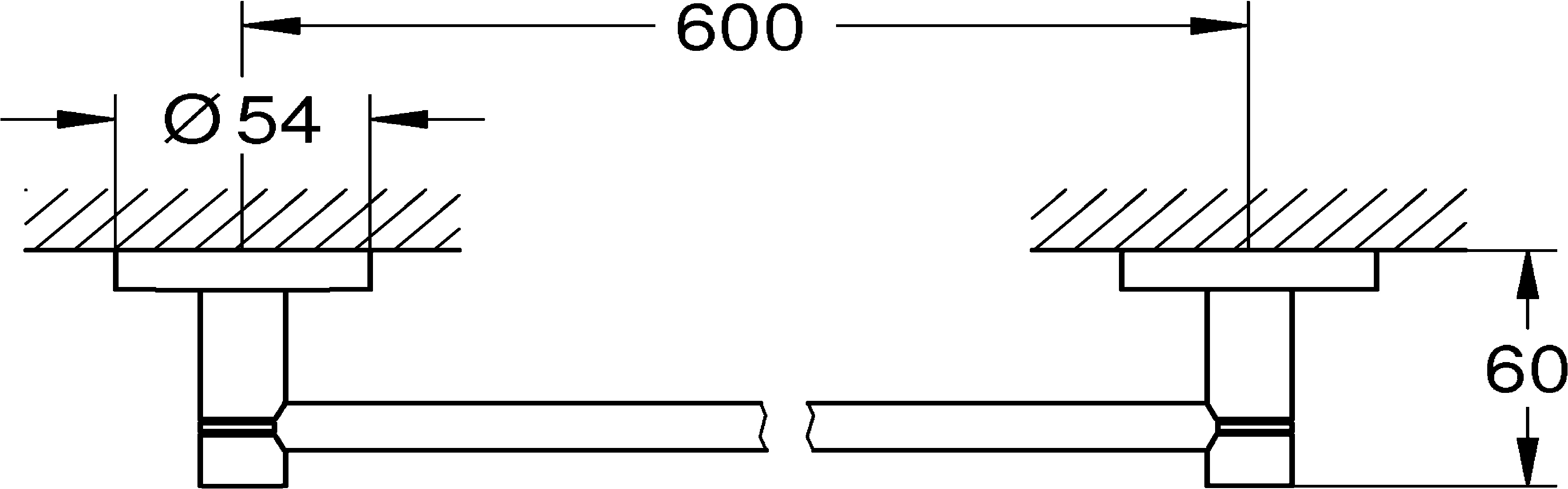 Grohe Start Badetuchhalter supersteel klebbar