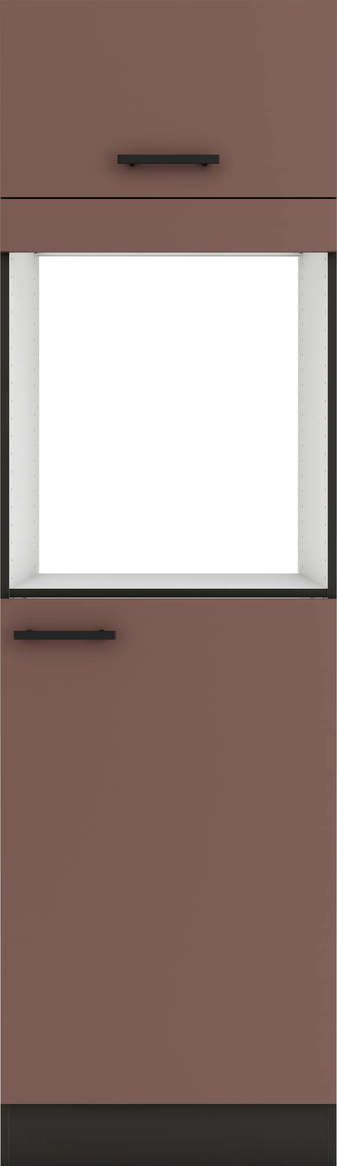 Optifit Hochschrank Nizza 407 rostrot/anthrazit 60 cm