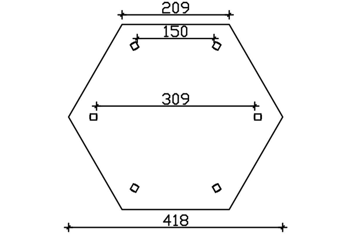 4018211007646_03 SKAN HOLZ Pavillon Versailles Leimholz, lasiert in Weiß