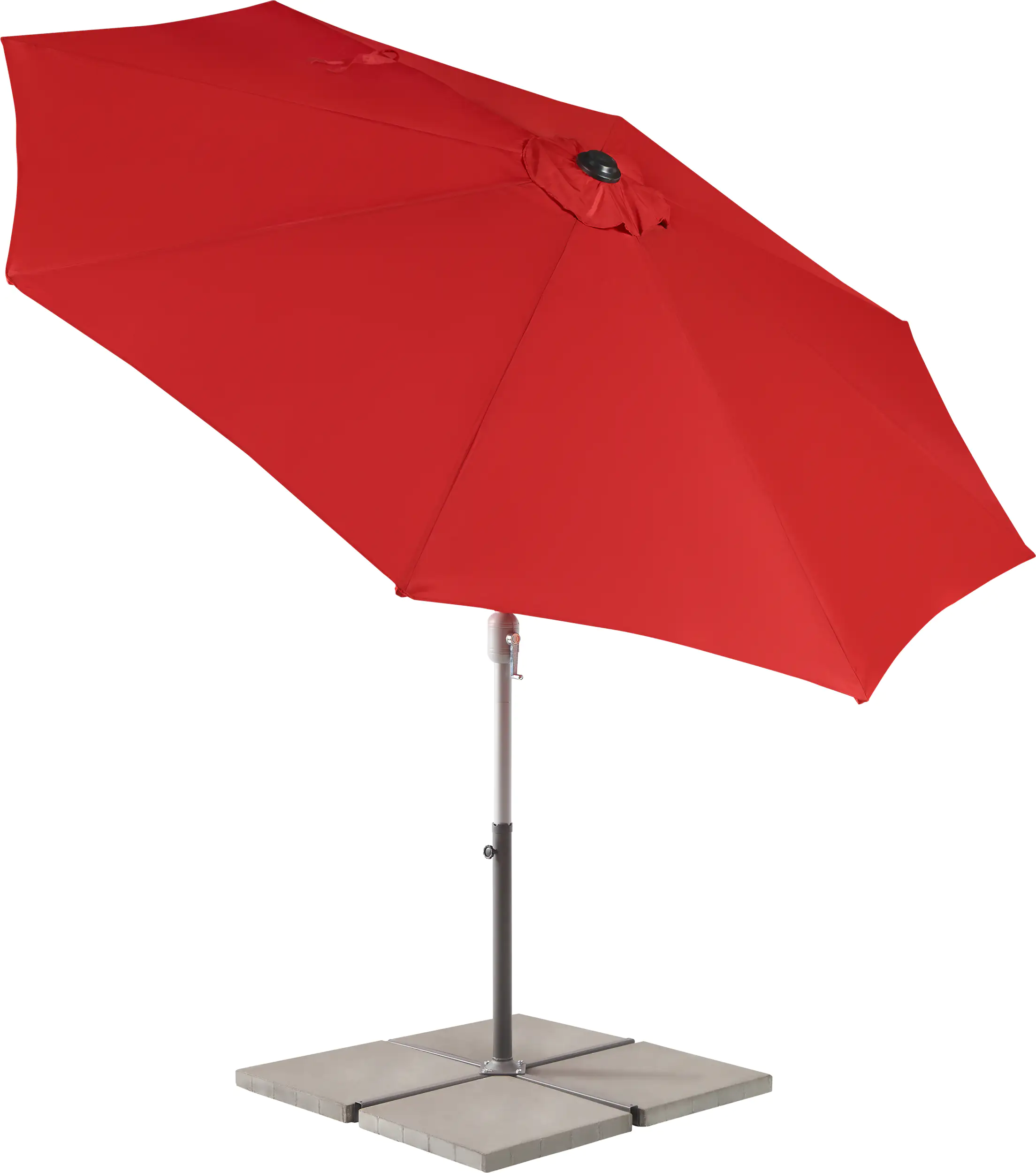 Primaster Sonnenschirm Kreta rot, Ø 300 cm Primaster Sonnenschirm Kreta rot, Ø 300 cm