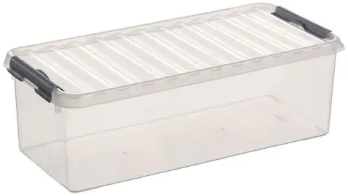 Sunware Aufbewahrungsbox Q-Line 9,5L transparent 48,5 x 19 x 14,7 cm