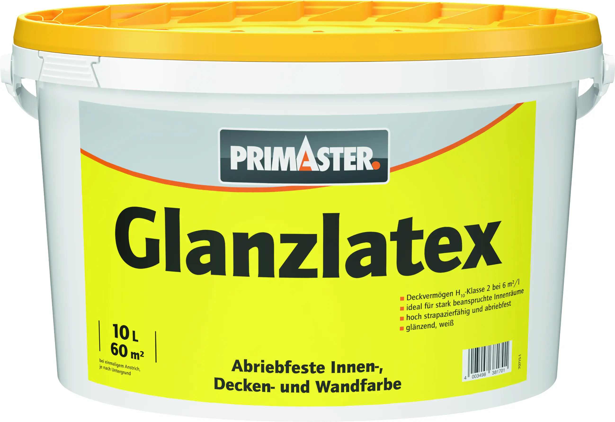 Primaster Glanzlatex glänzend 10 L weiß  Primaster Glanzlatex glänzend 10 L weiß