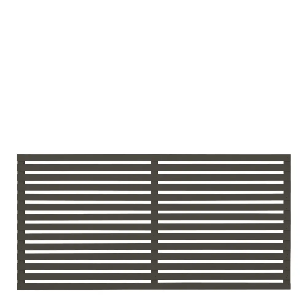 Plus Zaun Harmoni 180 x 90 cm umbragrau fungizidbehandelt