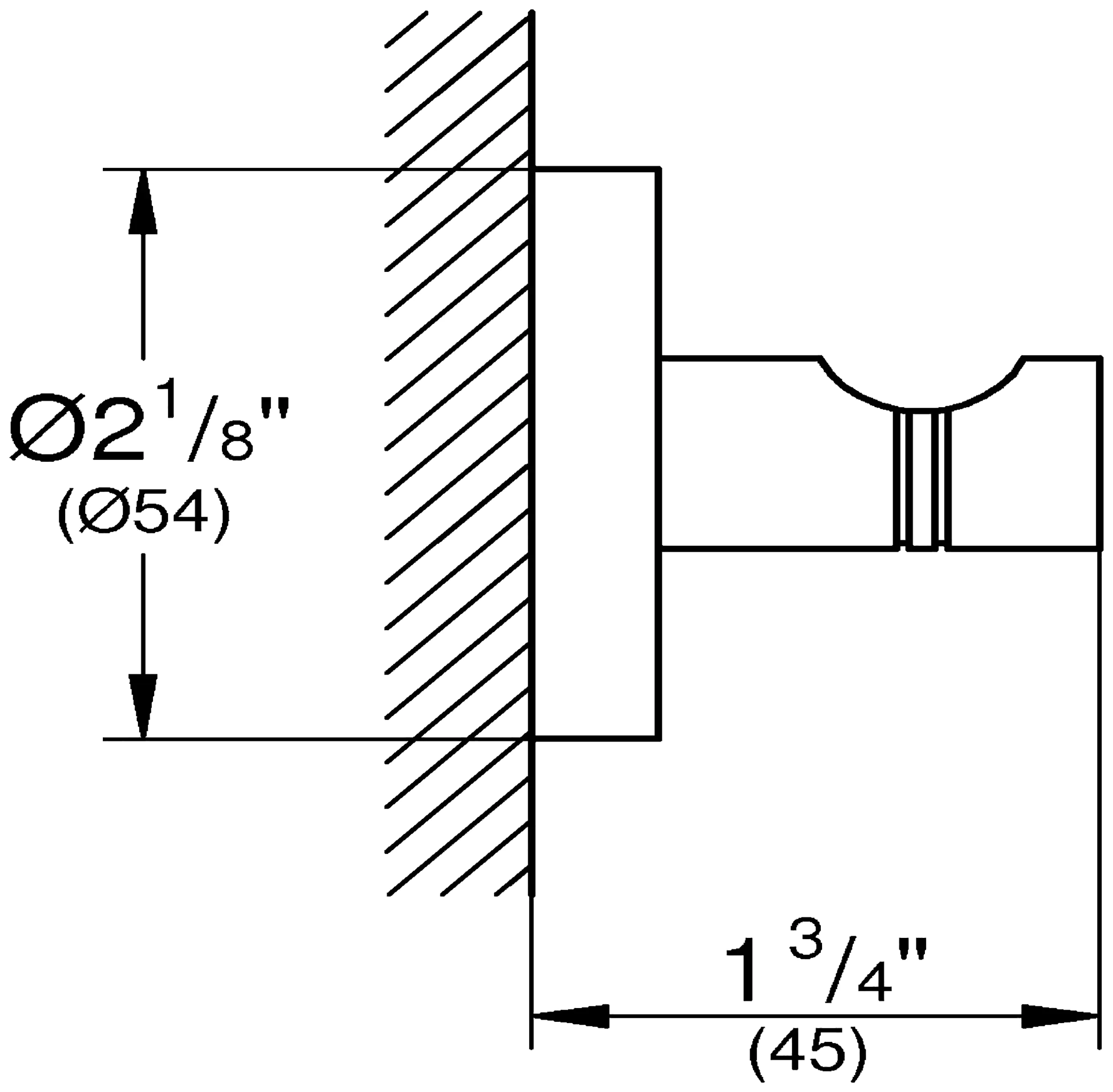 Grohe Start Bademantelhaken chrom klebbar