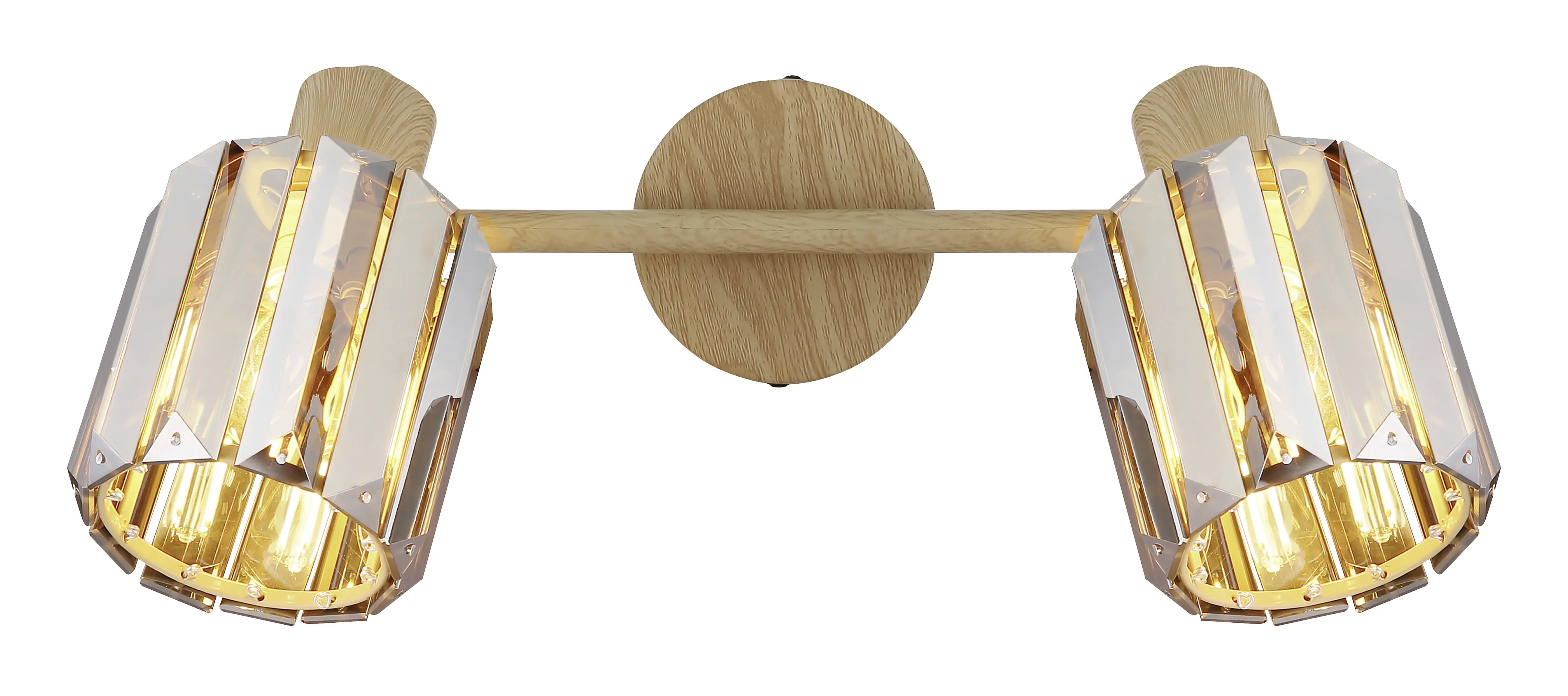 Globo Deckenstrahler Run 33 cm holzoptik