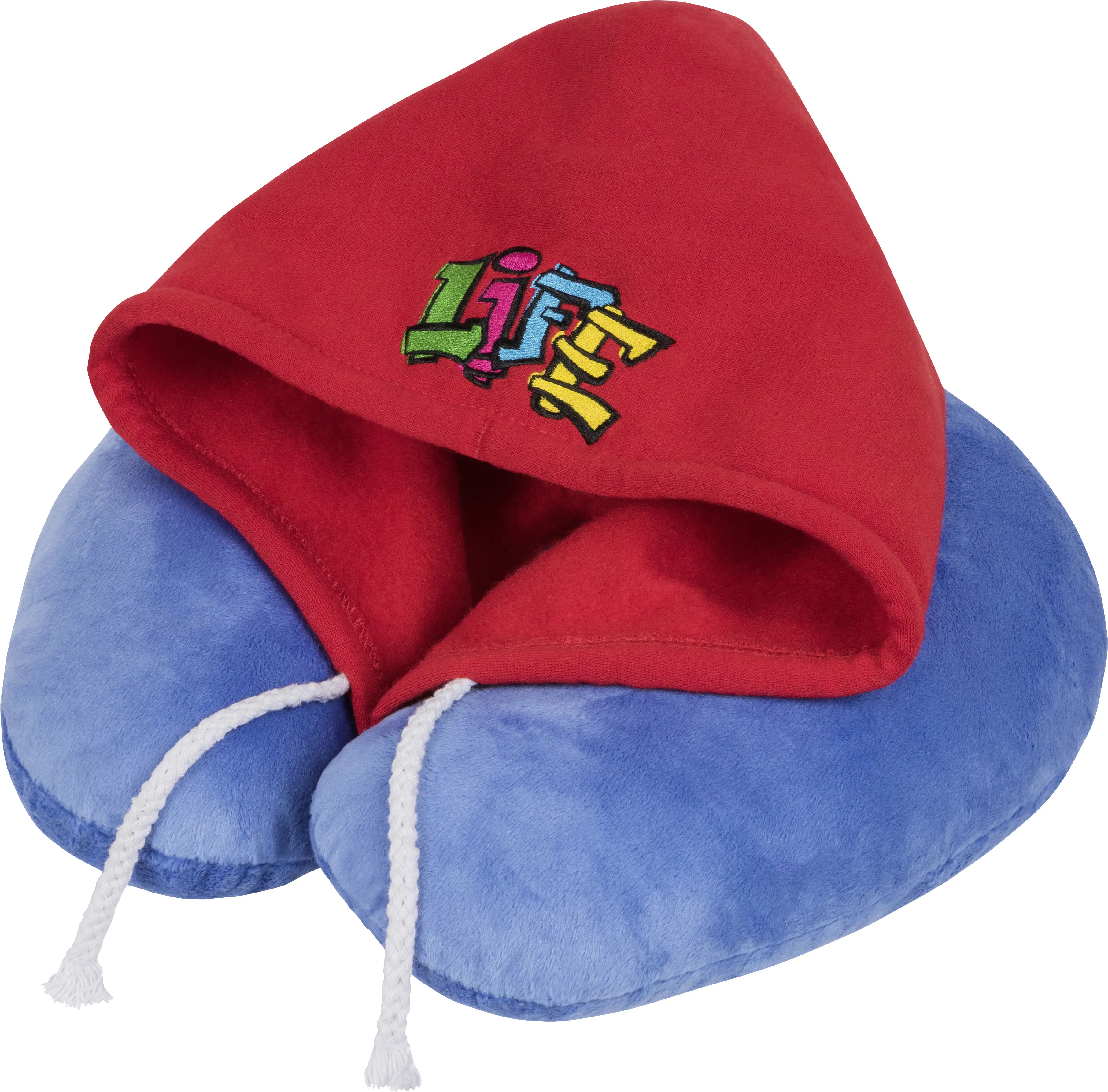 Walser Kapuzen Nackenrolle Graffiti blau 1-teilig