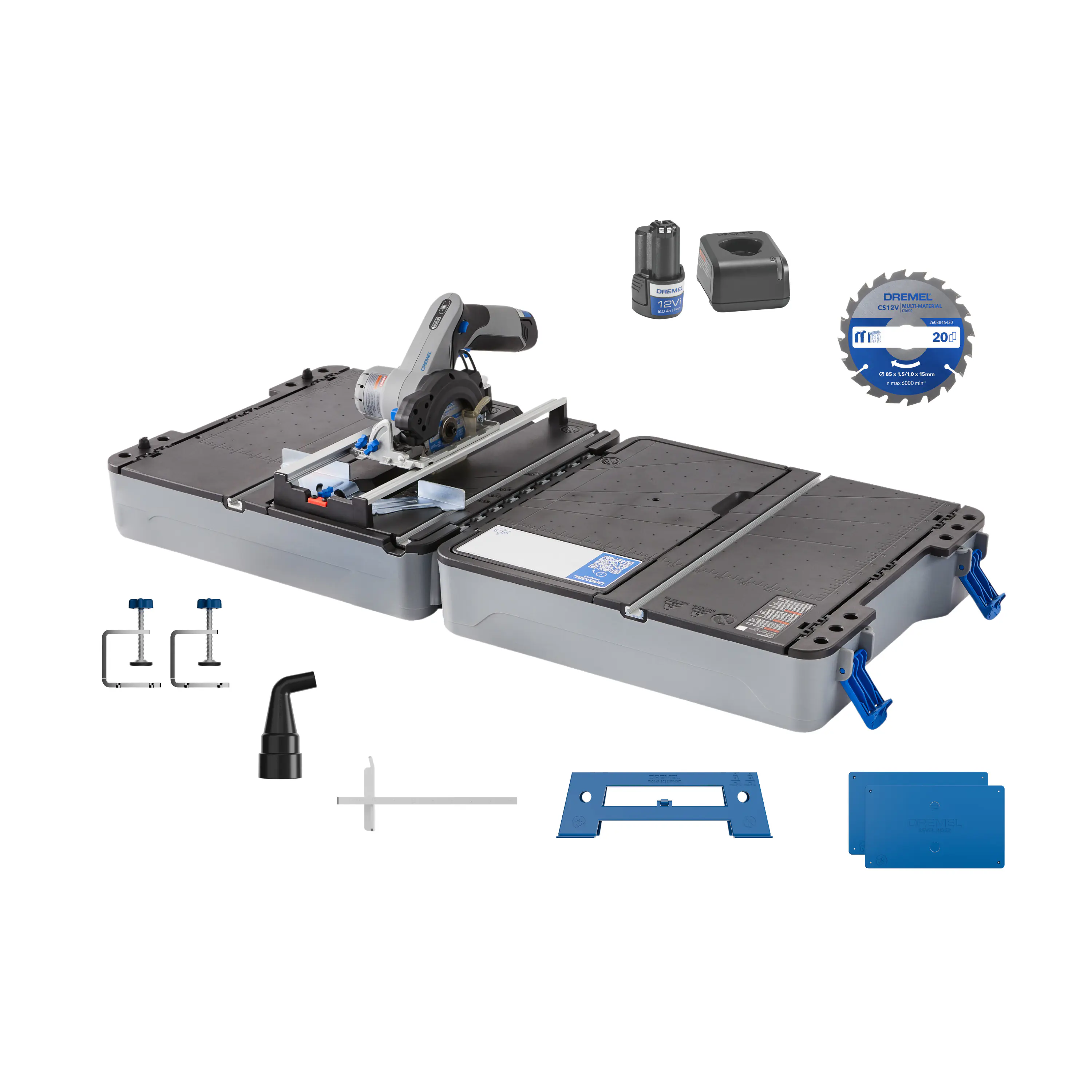 Dremel Blueprint Mobile Sägestation CS12V-S1C Kreissäge + Sägetisch-Koffer Dremel Blueprint Mobile Sägestation CS12V-S1C Kreissäge + Sägetisch-Koffer