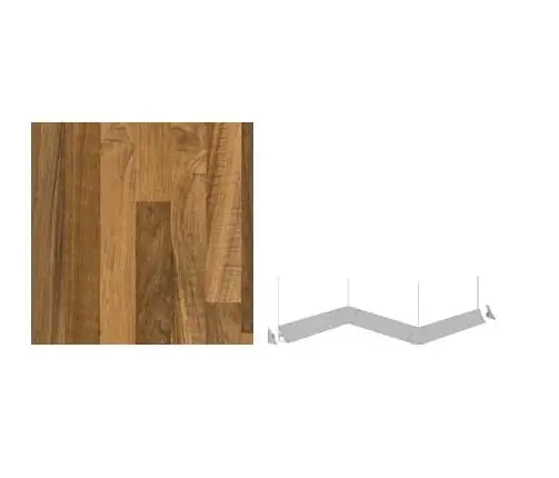 Getalit Innenecke 90° Plus 35 x 35 x 35 mm, Butcherblock-Optik