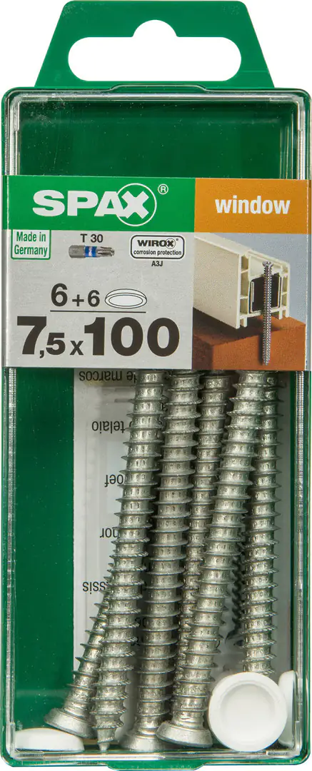 Spax Rahmenanker 7.5 x 100 mm TX 30 - 6 Stk. Spax Rahmenanker 7.5 x 100 mm TX 30 - 6 Stk.