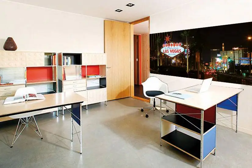 papermoon Vlies- Fototapete Digitaldruck 350 x 100 cm Las Vegas Panorama