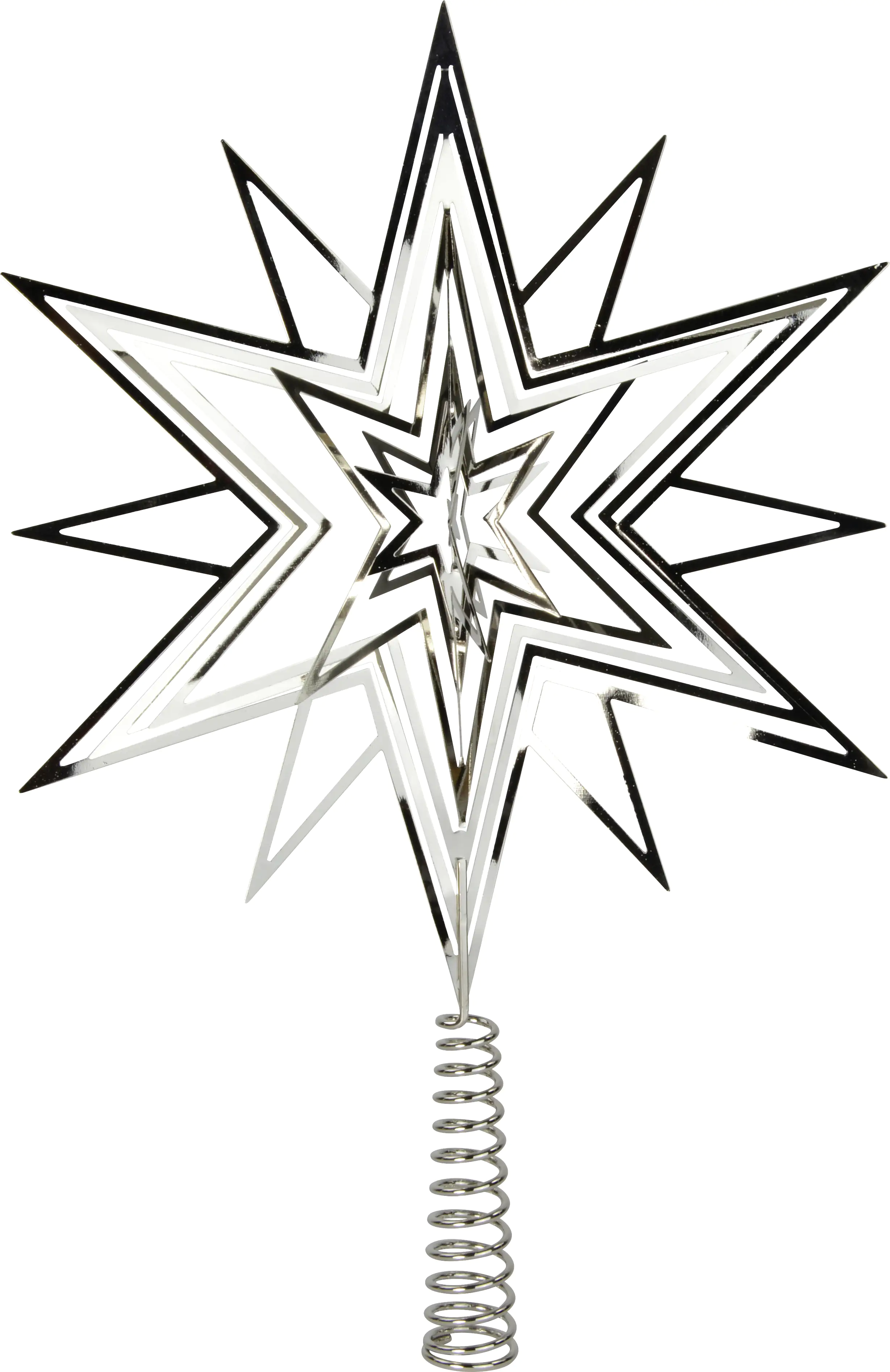 Riffelmacher Baumspitze Metall 33 cm silber Riffelmacher Baumspitze Metall 33 cm silber