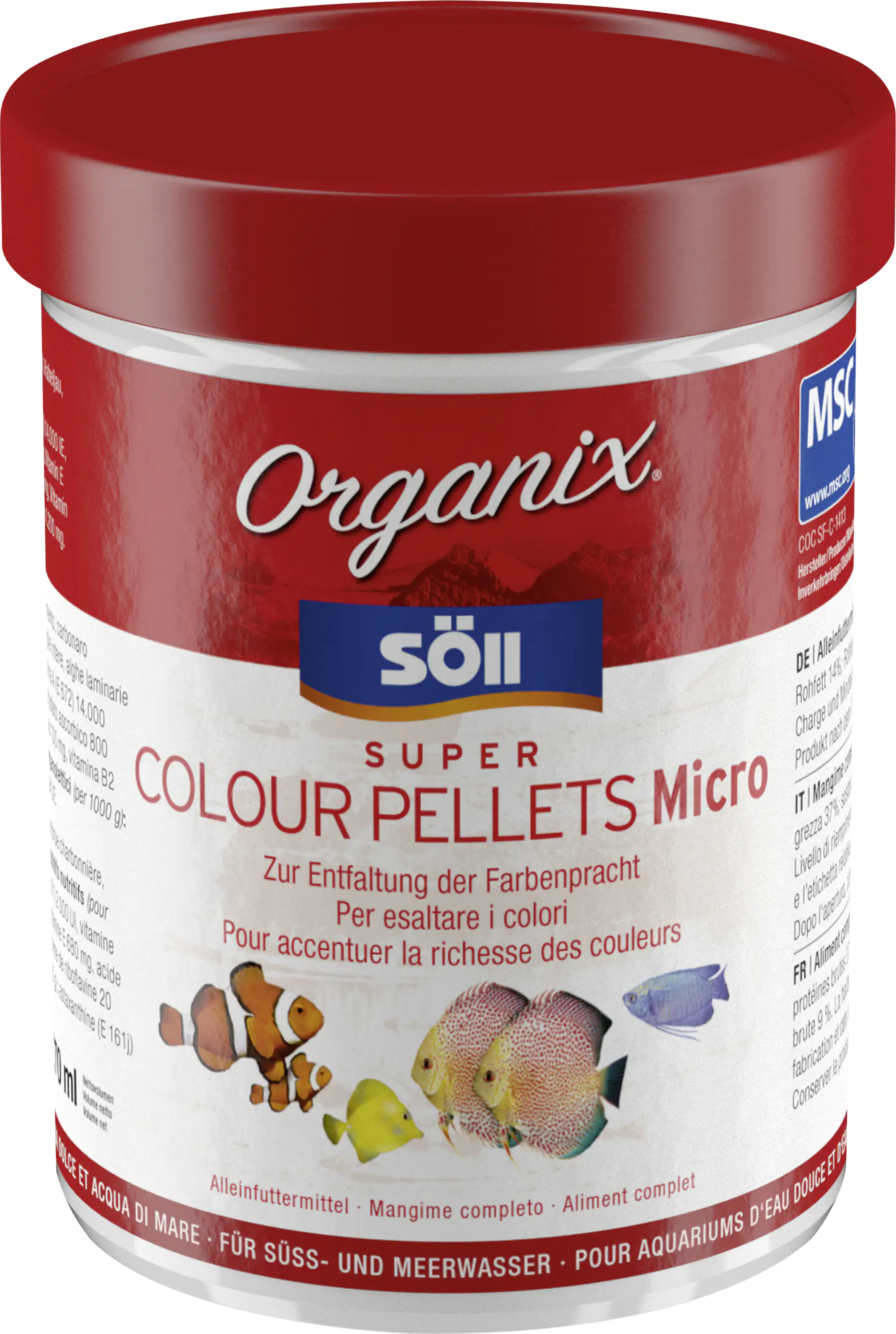 Söll Organix Super Colour Pellets Micro 270 ml