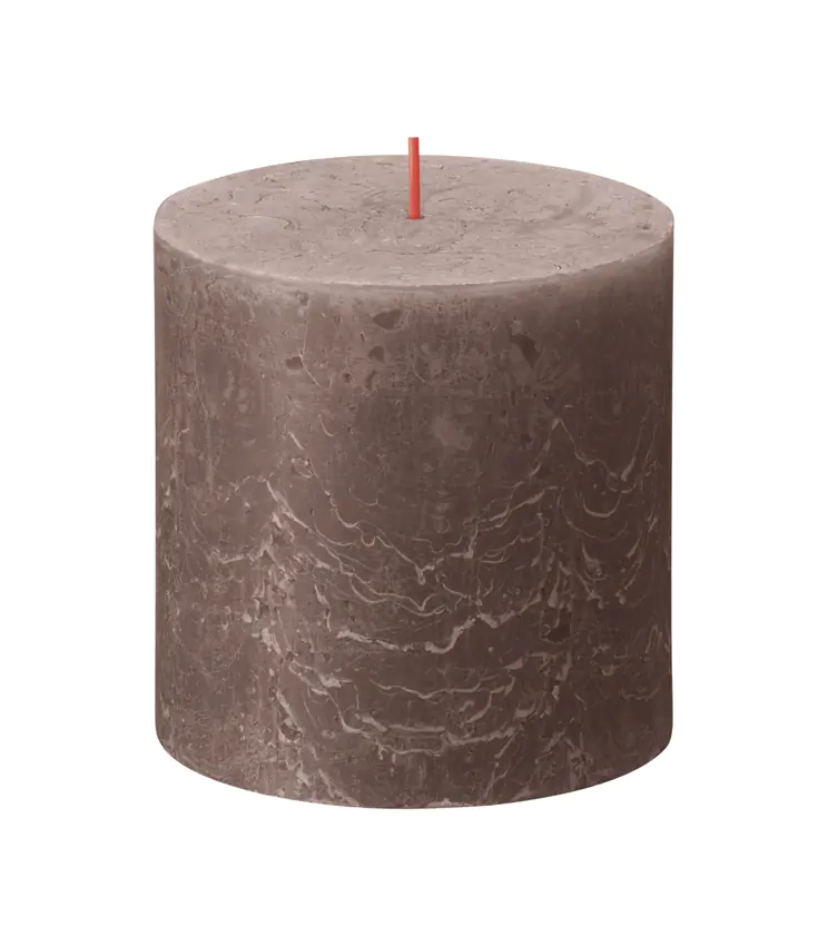 Bolsius Rustik XXL Stumpenkerze 100/100 mm Rustikales Taupe Bolsius Rustik XXL Stumpenkerze 100/100 mm Rustikales Taupe