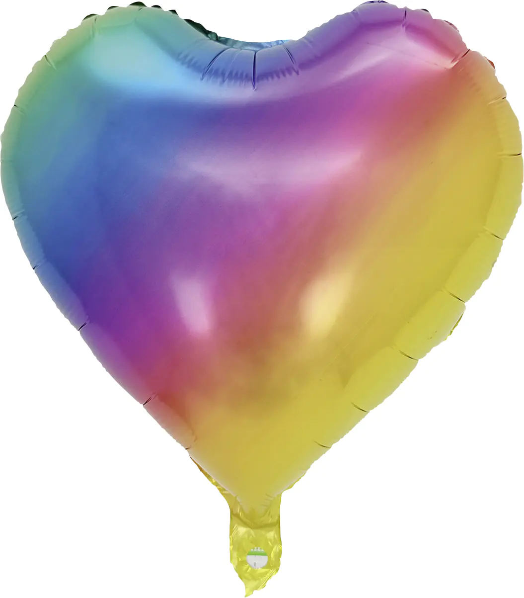 Folienballon Herz bunt 45 cm