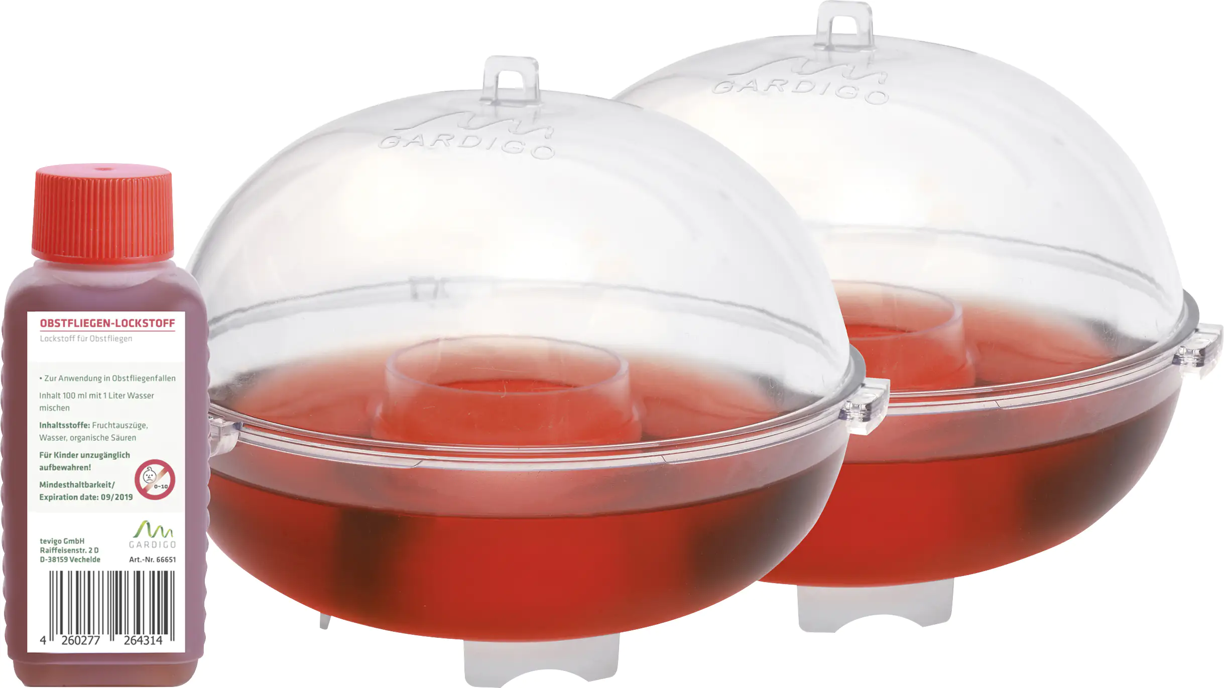 Gardigo Obstfliegenfänger 2er Set inkl. Lockstoff