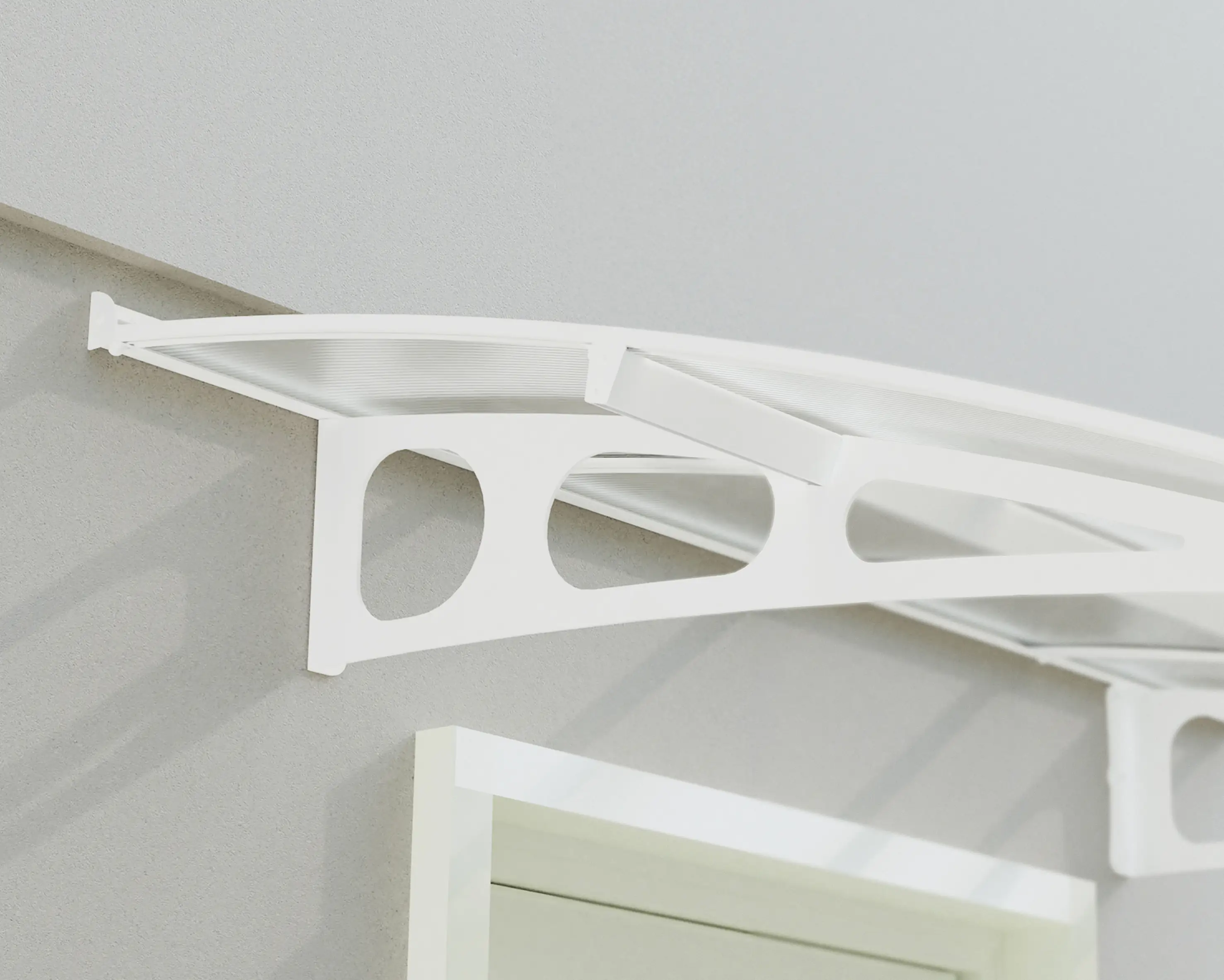 Canopia Vordach Bordeaux  447 x 139 cm weiß