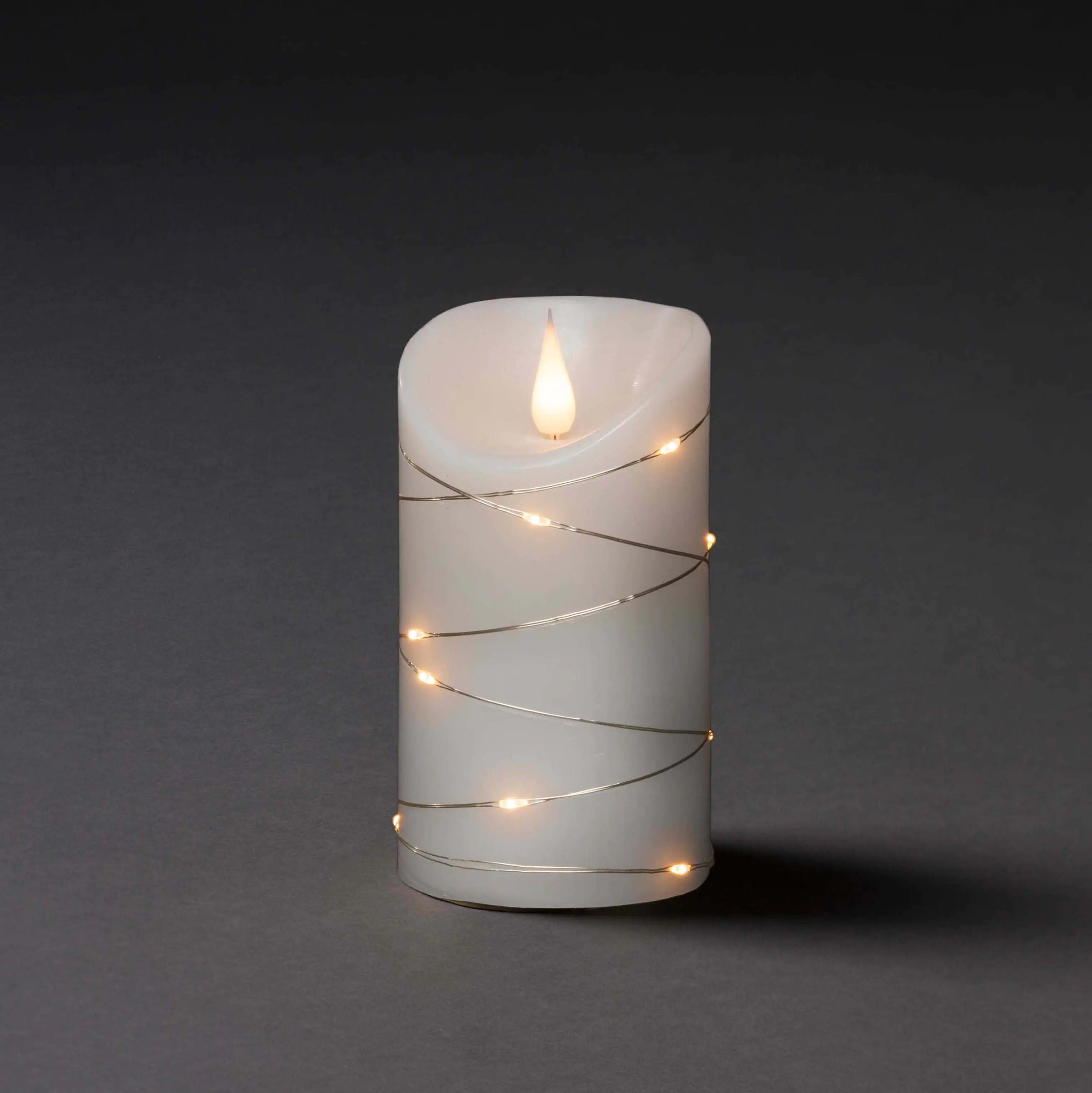 7318301834198 Konstsmide LED Echtwachskerze 13,5 x Ø 7,5 cm, batteriebetrieben
