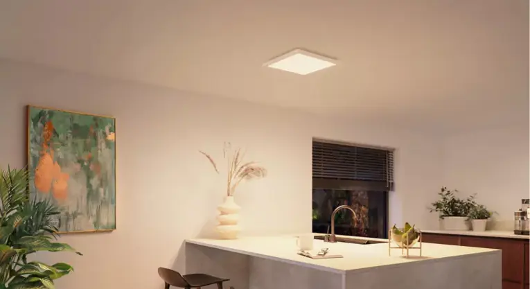 Philips Hue LED Deckenleuchte Tento eckig  weiß 39,5 x 39,5 cm warmweiß-kaltweiß Philips Hue LED Deckenleuchte Tento eckig  weiß 39,5 x 39,5 cm warmweiß-kaltweiß