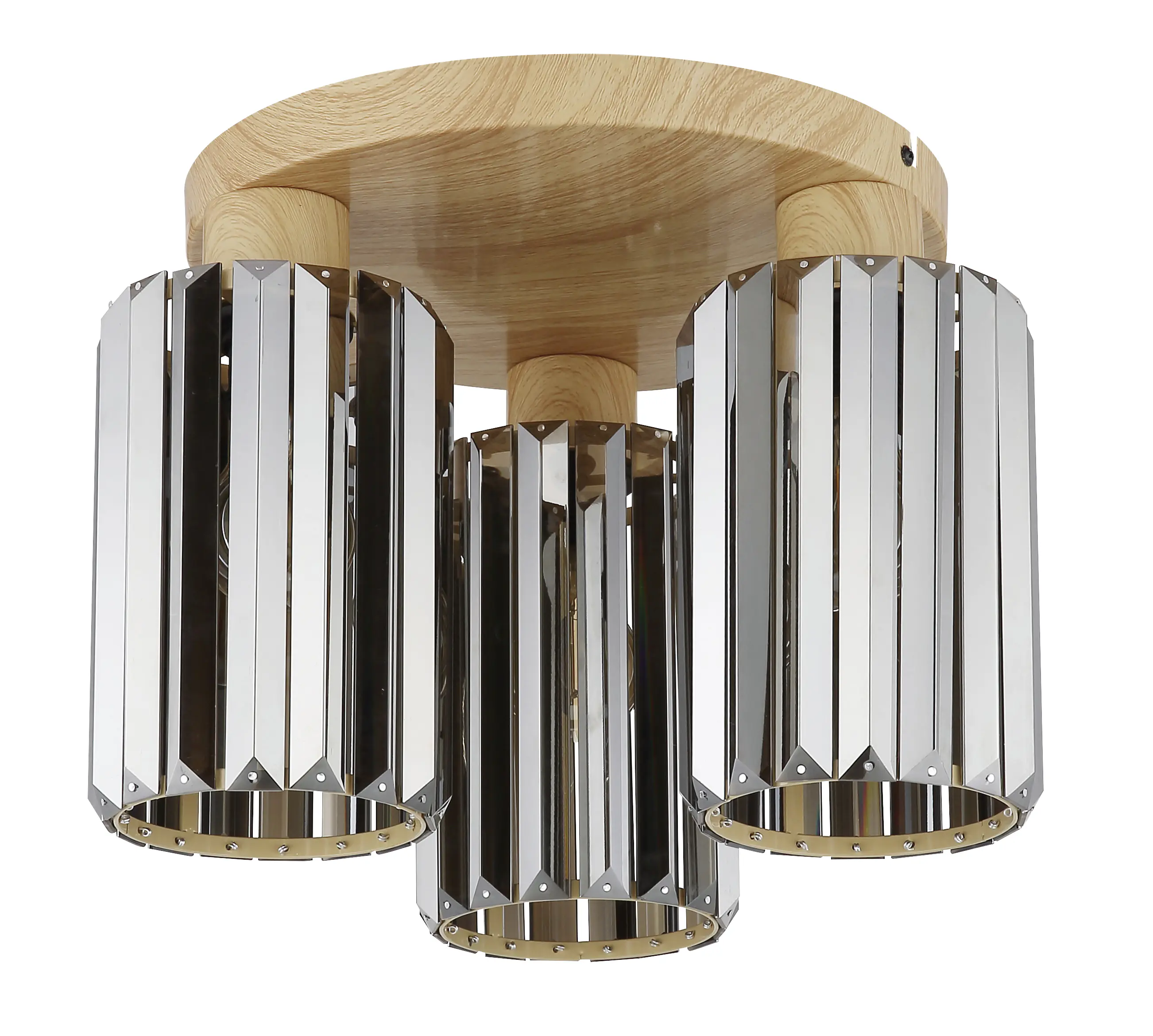 Globo Deckenleuchte Run Ø 35 x 25 cm holzoptik