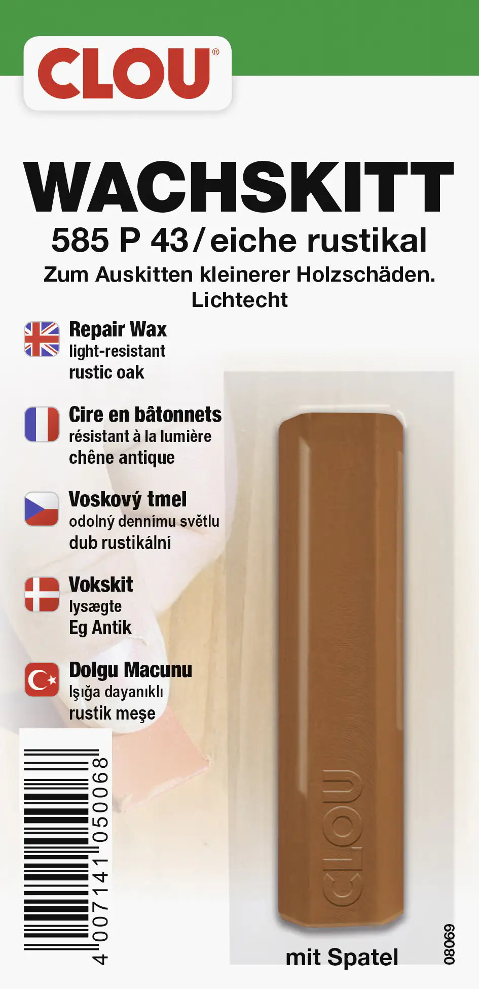 Clou Wachskitt eiche rustikal