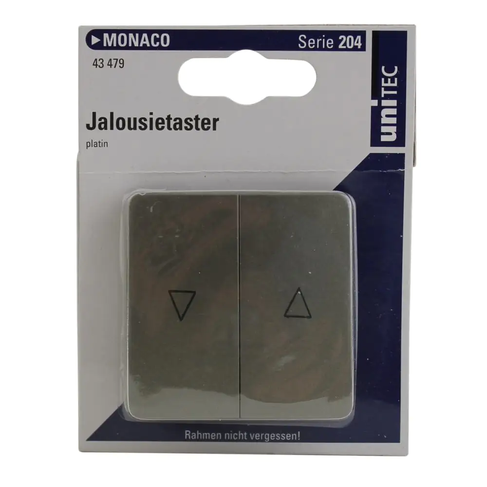 Unitec Jalousie Taster Monaco platin