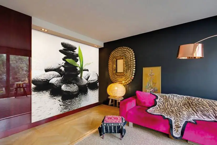 papermoon Vlies- Fototapete Digitaldruck 250 x 180 cm Black Stone